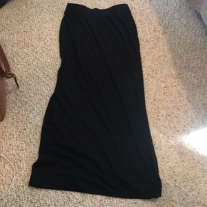 Black maxi skirt